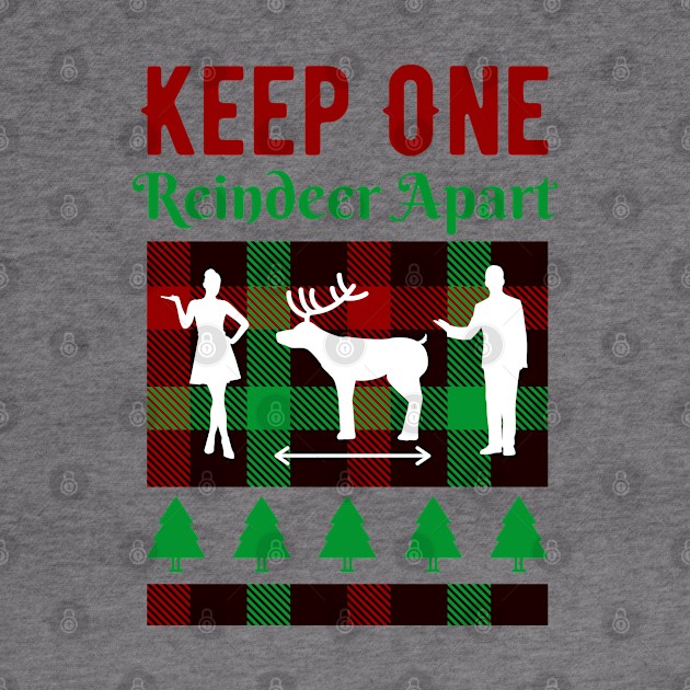 Keep One Reindeer Apart Xmas Gift by davidisnoartist